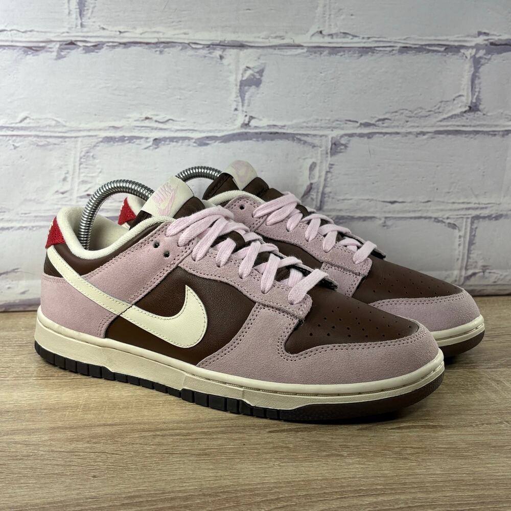 Nike Dunk Low Neapolitan Sneakers Women's Size 9.5 Pink Brown Suede HM0987-200